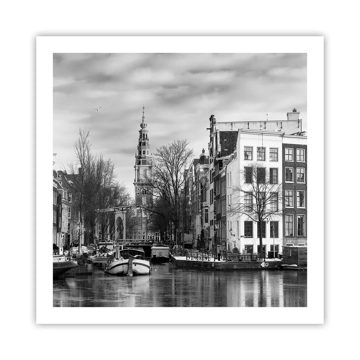 Poster - Atmosfera di Amsterdam - 60x60 cm