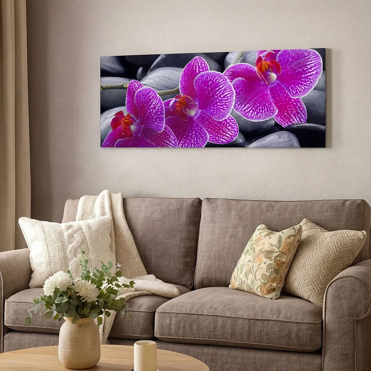 Quadro su tela - Stampe su Tela - Le pietre brillano di ammirazione - 100x40 cm