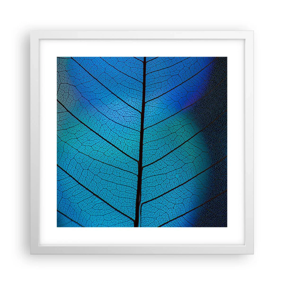 Poster in cornice bianca - Struttura intricata - 40x40 cm