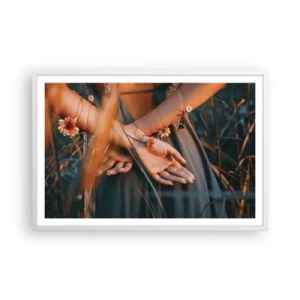 Poster in cornice bianca - Legata alla natura - 91x61 cm