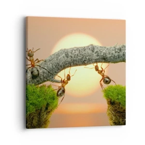 Quadro su tela - Stampe su Tela - Gioioso lavoro comune - 40x40 cm