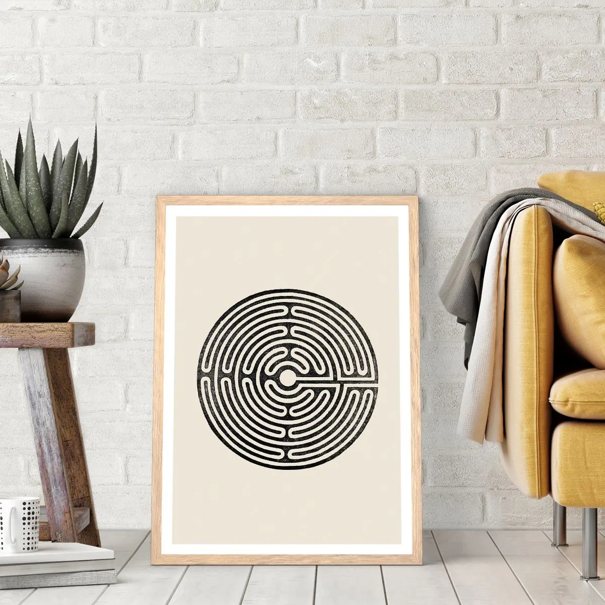 Poster in cornice rovere chiaro - Ordine misterioso - 50x70 cm