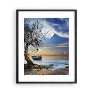 Poster in cornice nera - È la fine o l'inizio? - 40x50 cm