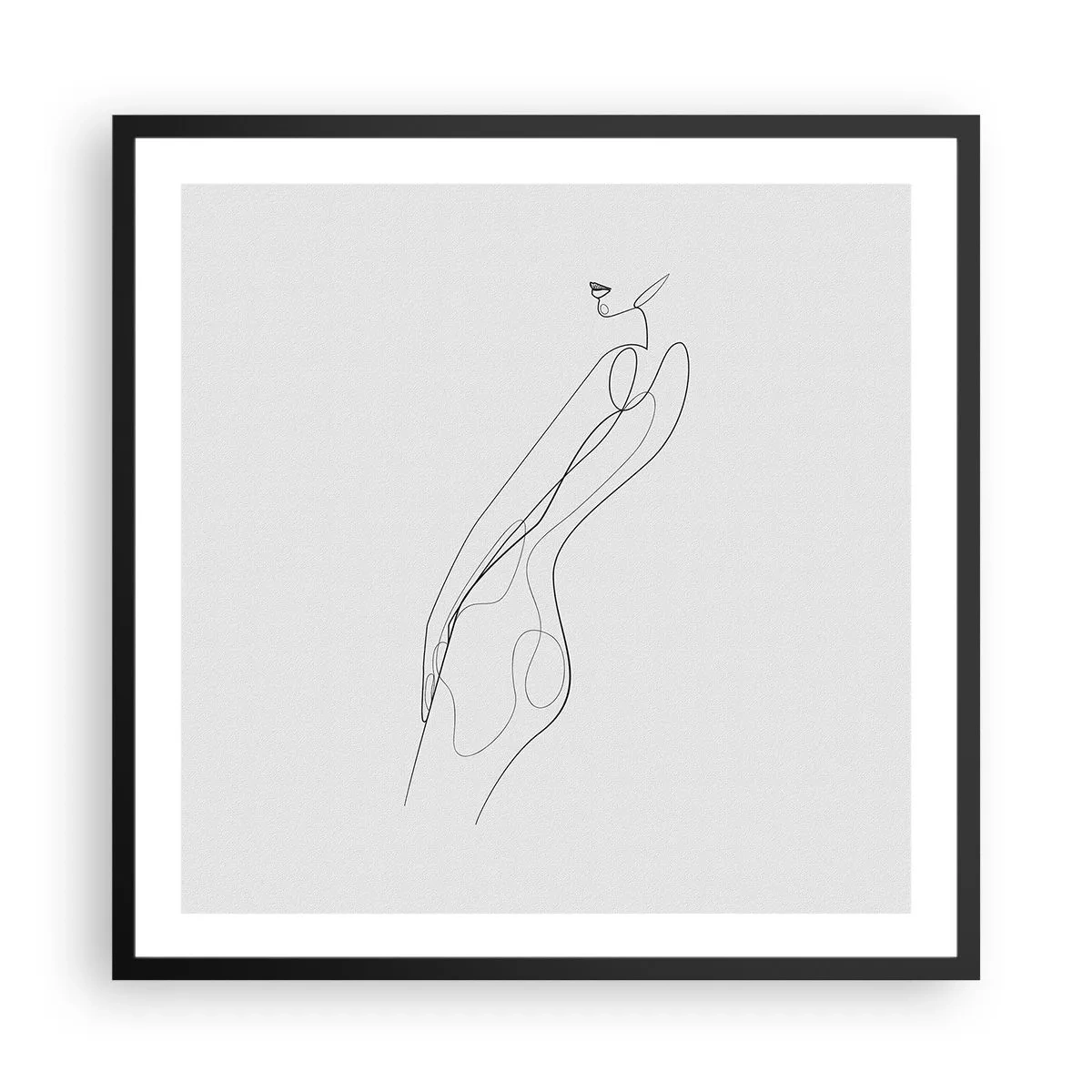 Poster in cornice nera - Appena una promessa - 60x60 cm