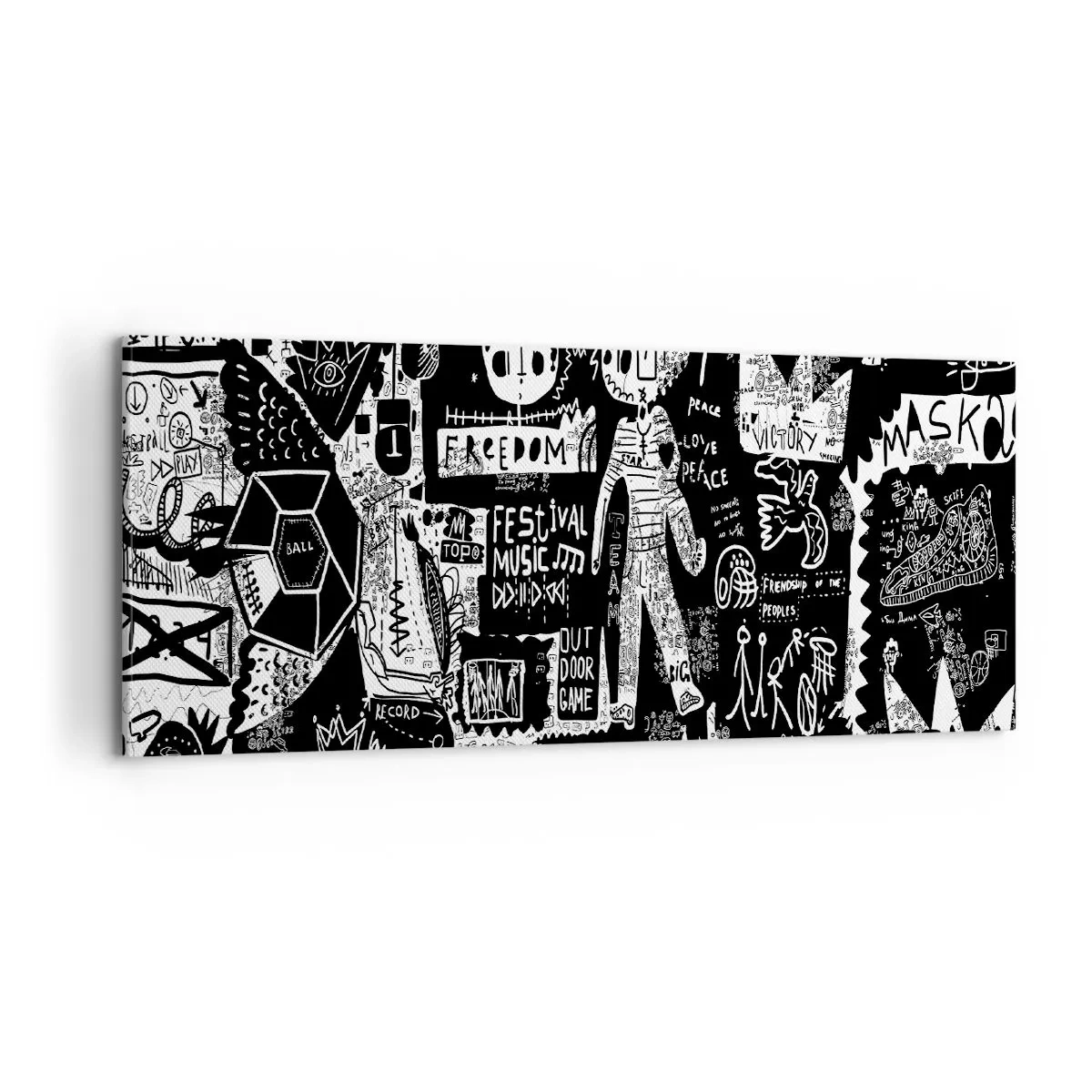 Quadro su tela - Stampe su Tela - Gioventù spirituale di giustizia e gioia - 100x40 cm