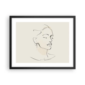 Poster in cornice nera - Linea sicura - 50x40 cm