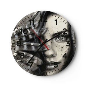 Orologio da parete - Orologio in Vetro - Bellezza selvaggia - 30x30 cm