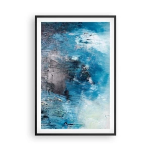 Poster in cornice nera - Rapsodia blu - 61x91 cm