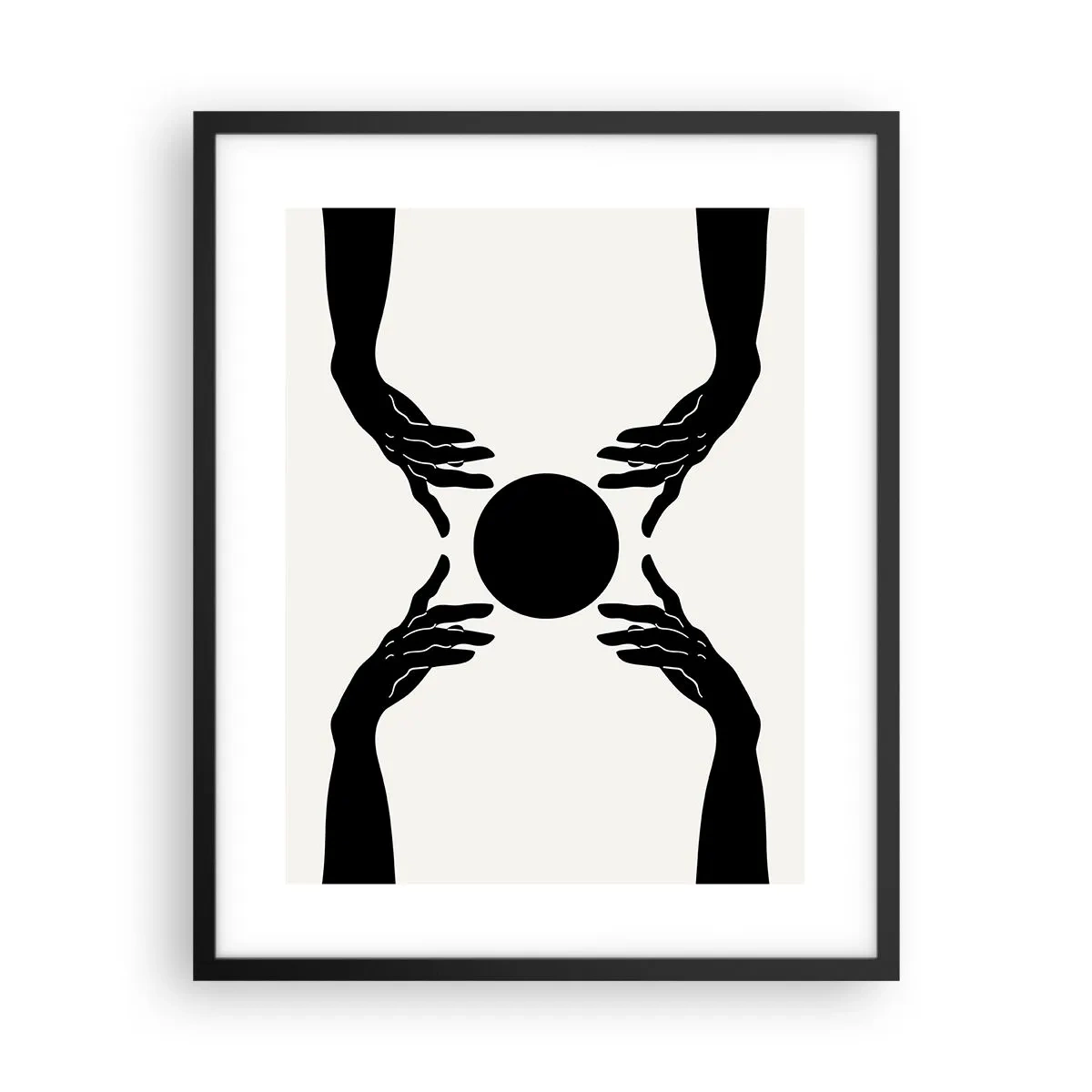 Poster in cornice nera - Segno misterioso - 40x50 cm