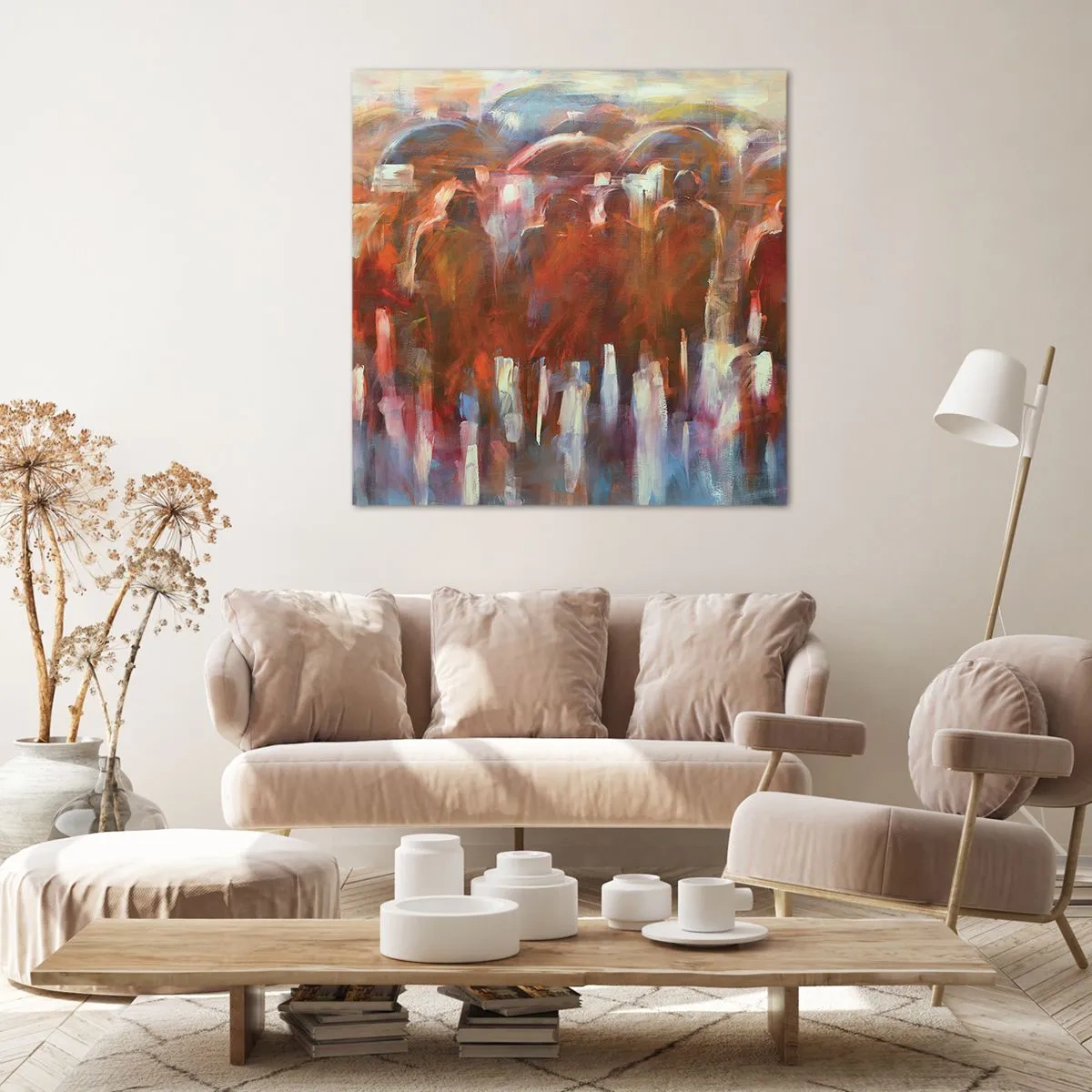 Quadro su tela - Stampe su Tela - Uguali nella pioggia e nella nebbia - 70x70 cm