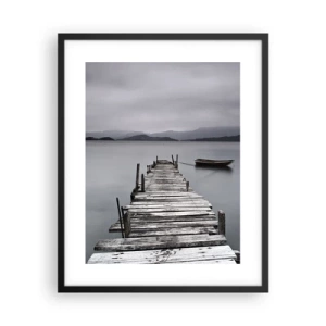 Poster in cornice nera - Domani puoi partire - 40x50 cm