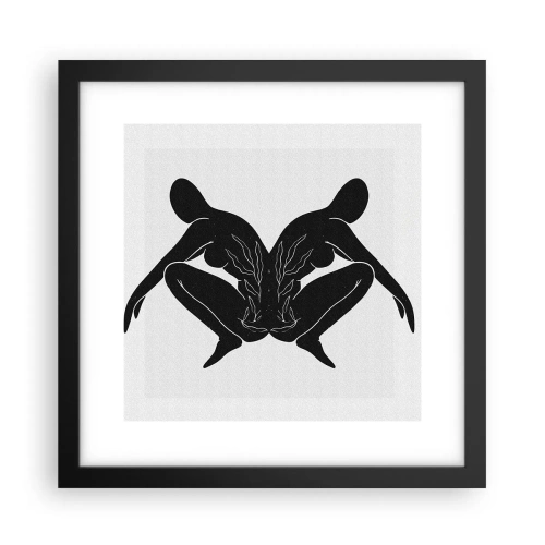 Poster in cornice nera - Anima comune - 30x30 cm
