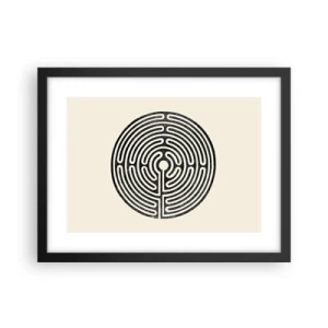 Poster in cornice nera - Ordine misterioso - 40x30 cm