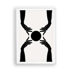 Poster in cornice bianca - Segno misterioso - 70x100 cm