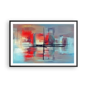 Poster in cornice nera - Paesaggio in una dimensione sconosciuta - 91x61 cm