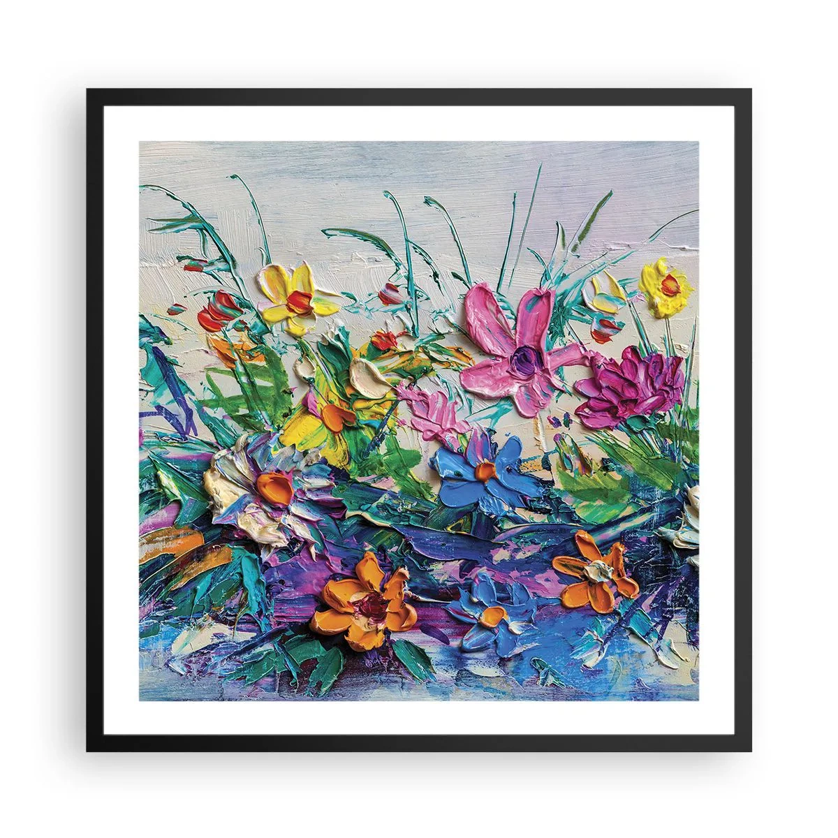 Poster in cornice nera - Natura per niente morta - 60x60 cm