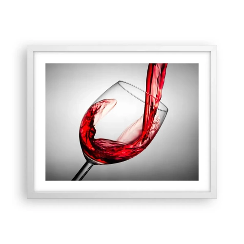 Poster in cornice bianca - Colore - movimento - suono - 50x40 cm