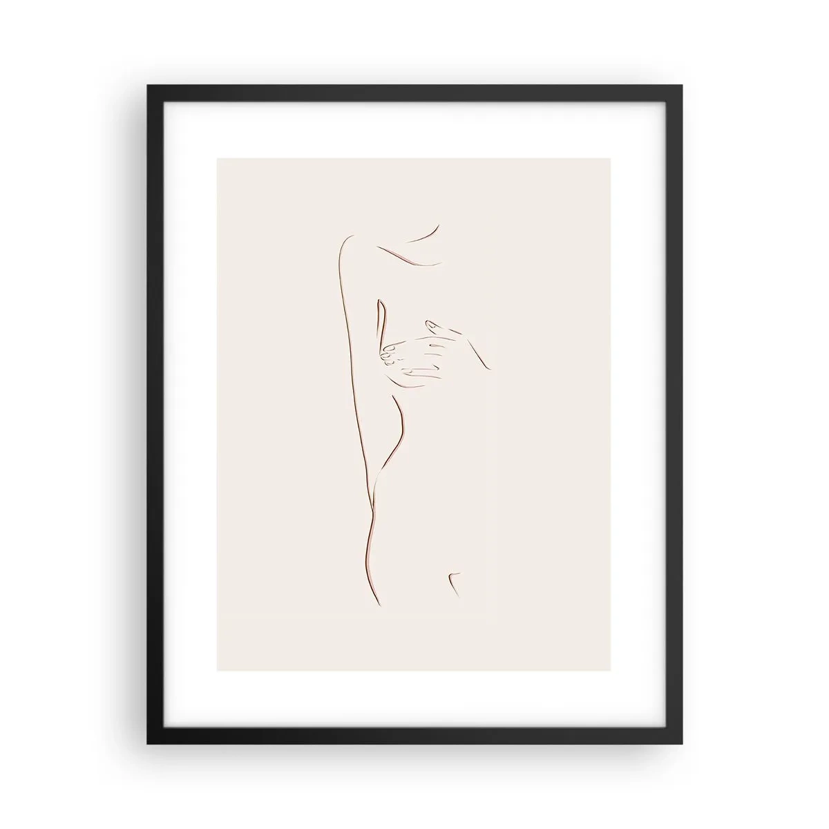 Poster in cornice nera - La forma del desiderio - 40x50 cm