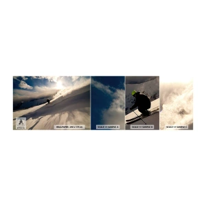 Campione di Fotomurale Adesivo Deluxe Sticker - Sfida dei monti accettata - Sport e hobby, Montagne, Alpi - 100x30 cm
