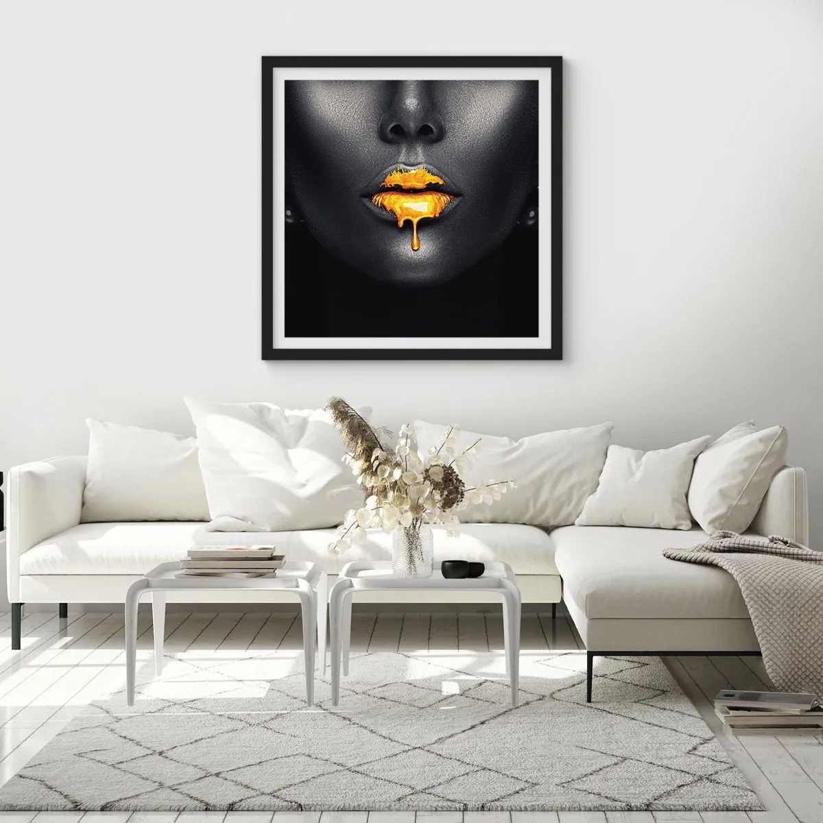 Poster in cornice nera - Boccadoro - 30x30 cm