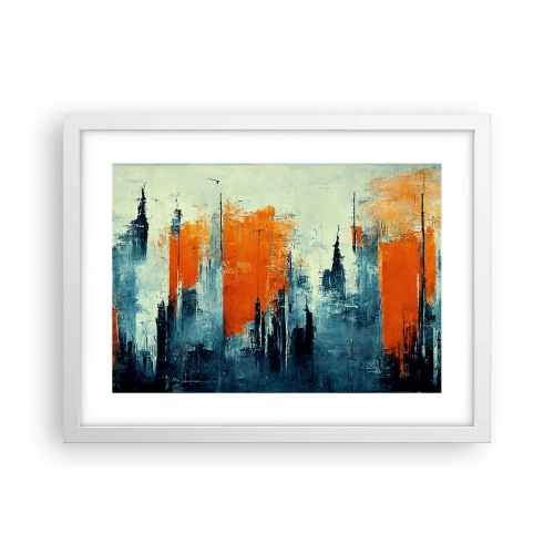 Poster in cornice bianca - Paesaggio moderno - 40x30 cm