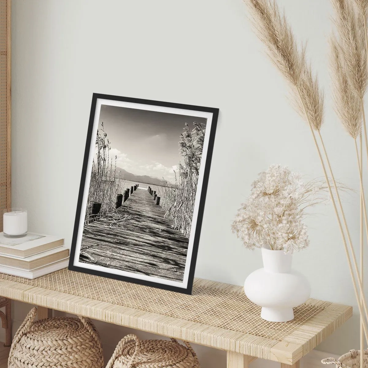 Poster in cornice nera - Nel silenzio dell'erba - 30x40 cm