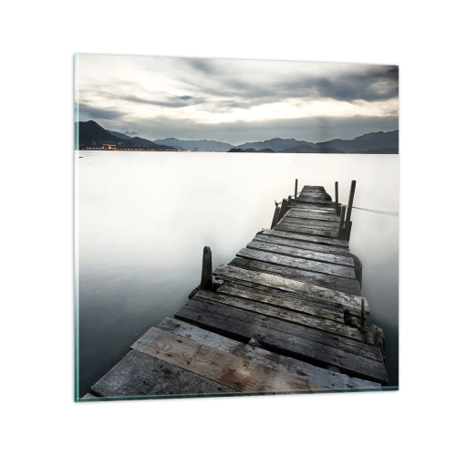 Quadro su vetro - Immergersi nella tranquillità - 70x70 cm