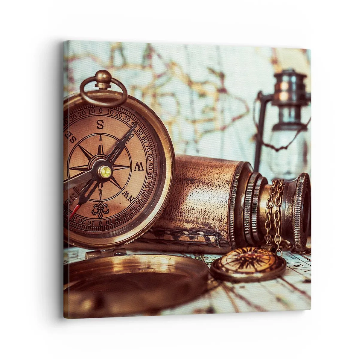 Quadro su tela - Stampe su Tela - Ti aspetta l'avventura dei pirati dei Caraibi - 30x30 cm