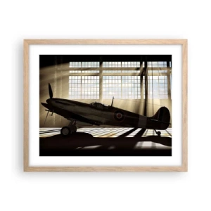 Poster in cornice rovere chiaro - Il riposo del guerriero - 50x40 cm