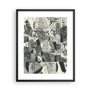 Poster in cornice nera - Dinamica della contemporaneità - 40x50 cm