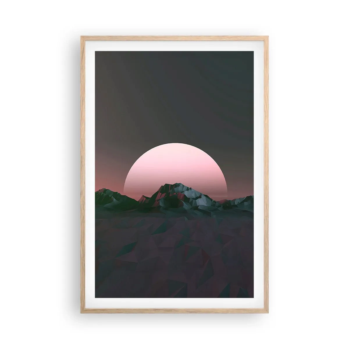 Poster in cornice rovere chiaro - Nella galassia accanto - 61x91 cm