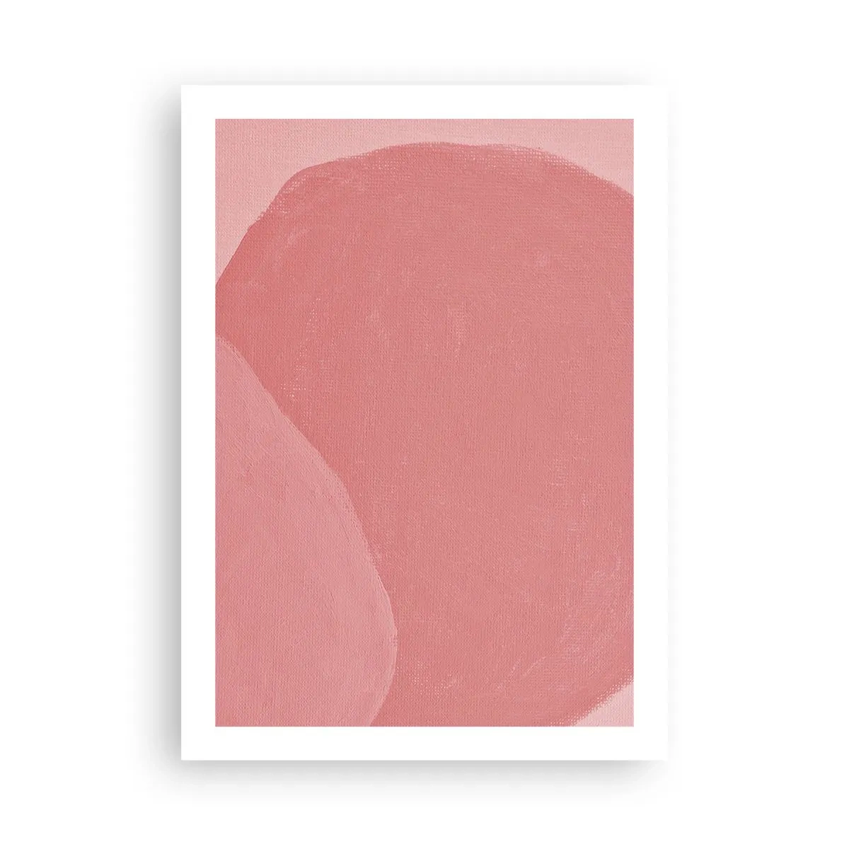 Poster - Composizione astratta nei toni del rosa - 50x70cm - Composizione organica in rosa - Decorazione murale moderna per soggiorno e camera da letto ARTTOR