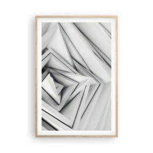 Poster in cornice rovere chiaro - Germogli spigolosi - 61x91 cm