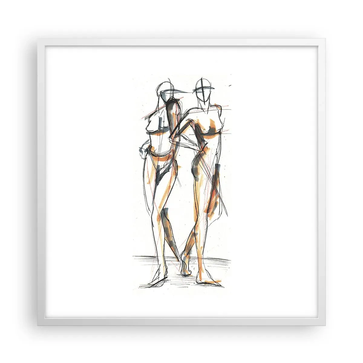 Poster in cornice bianca - Studio di armonia - 60x60 cm