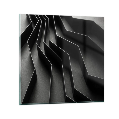 Quadro su vetro - Ordine tridimensionale - 70x70 cm