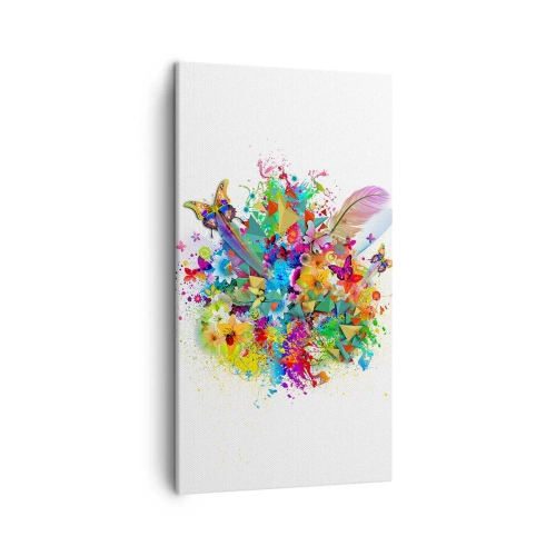 Quadro su tela - Stampe su Tela - Un mazzo di gioia - 45x80 cm