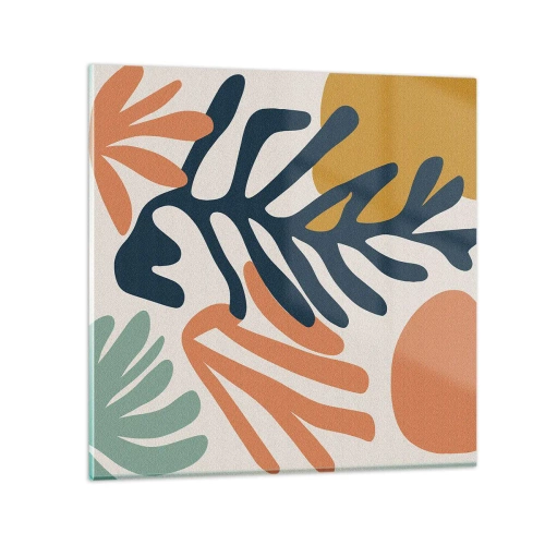 Quadro su vetro - Mare di coralli - 70x70 cm