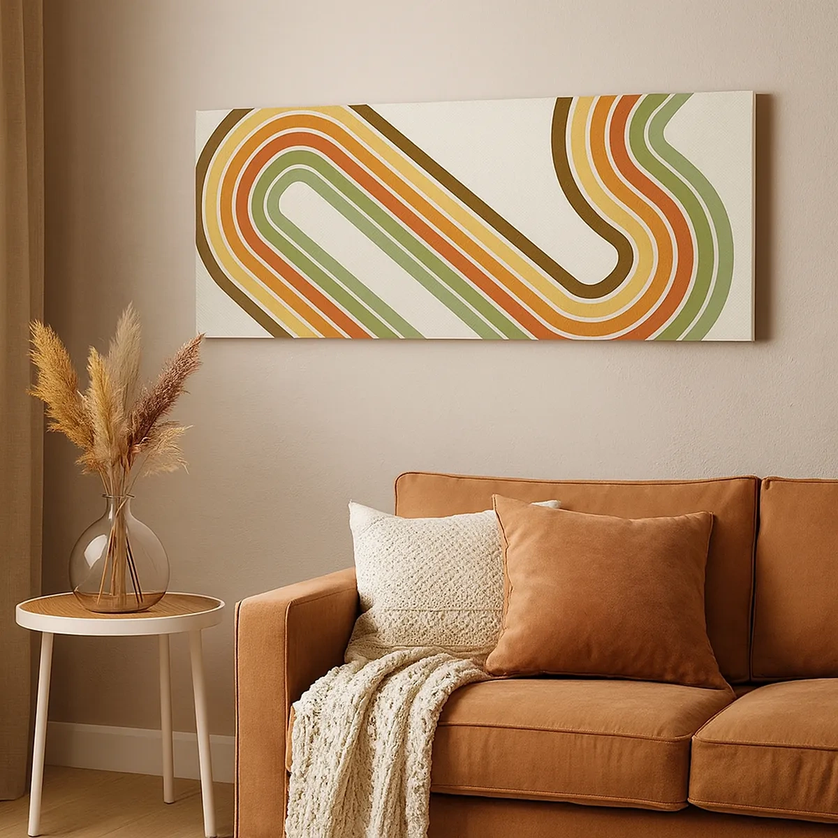 Quadro su tela - Stampe su Tela - Zig zag fino alla meta - 30x30 cm