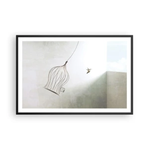 Poster in cornice nera - Nel proprio elemento - 91x61 cm