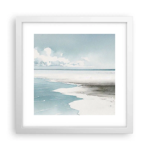 Poster in cornice bianca - Marea dolce - 30x30 cm