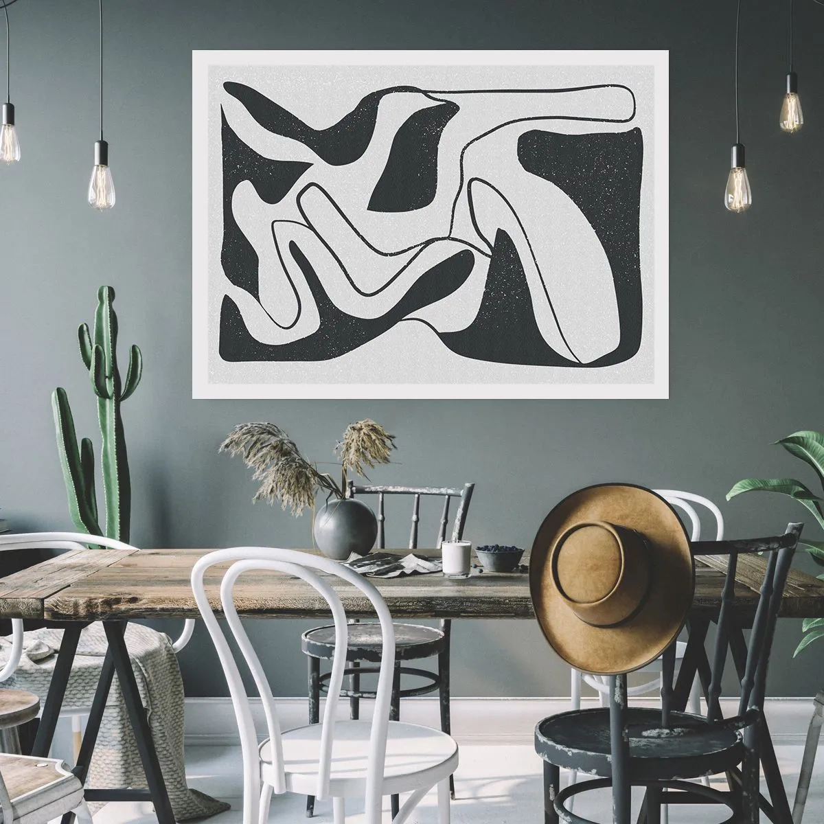 Poster - Gioco astratto nel labirinto - 40x30 cm