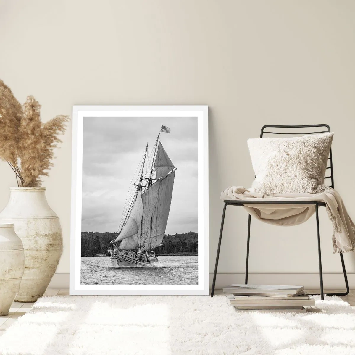 Poster in cornice bianca - Sorelle del vento - 40x50 cm