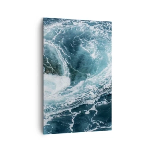 Quadro su tela - Stampe su Tela - Vortice oceanico dinamico - 80x120cm - La porta verso il centro della Terra - Decorazione murale moderna per soggiorno e camera da letto ARTTOR