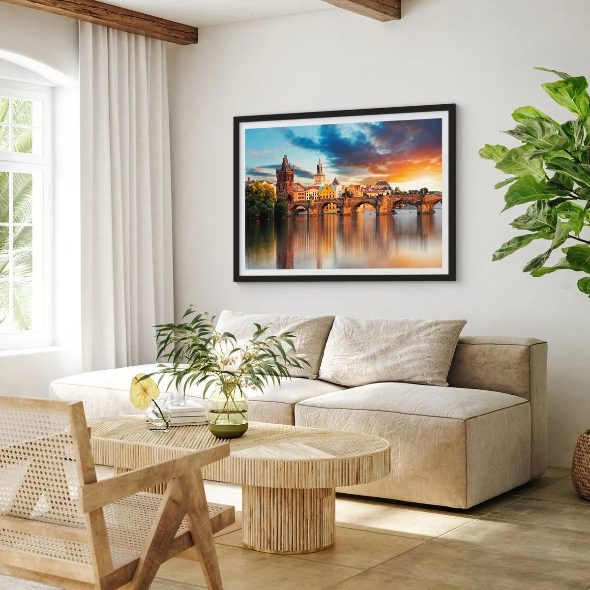 Poster in cornice nera - Bella da secoli - 40x30 cm