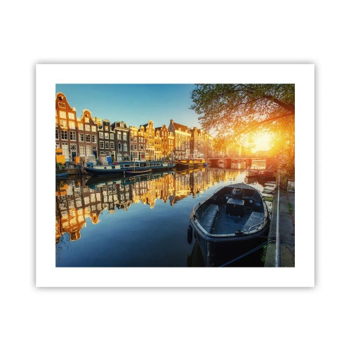 Poster - L'alba ad Amsterdam - 50x40 cm