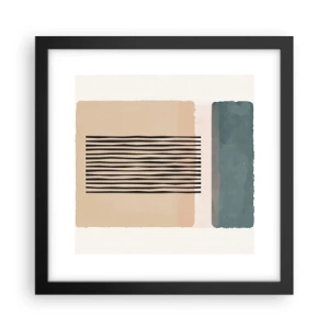 Poster in cornice nera - Tutto a posto - 30x30 cm