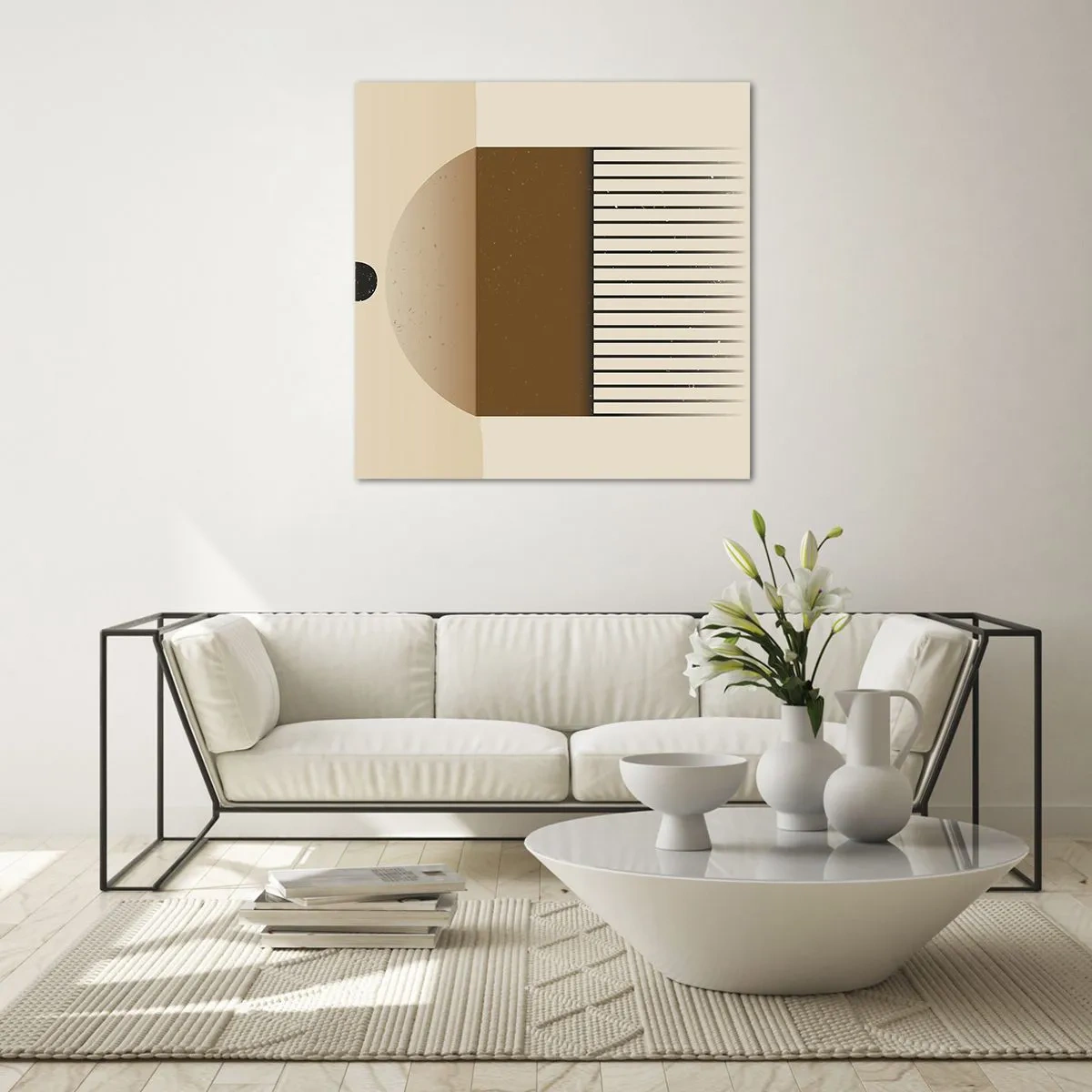 Quadro su vetro - Diversi stati - 40x40 cm