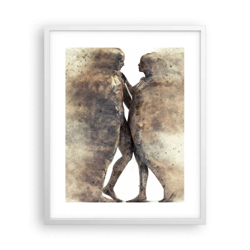 Poster in cornice bianca - Nati dalla polvere, per amare - 40x50 cm