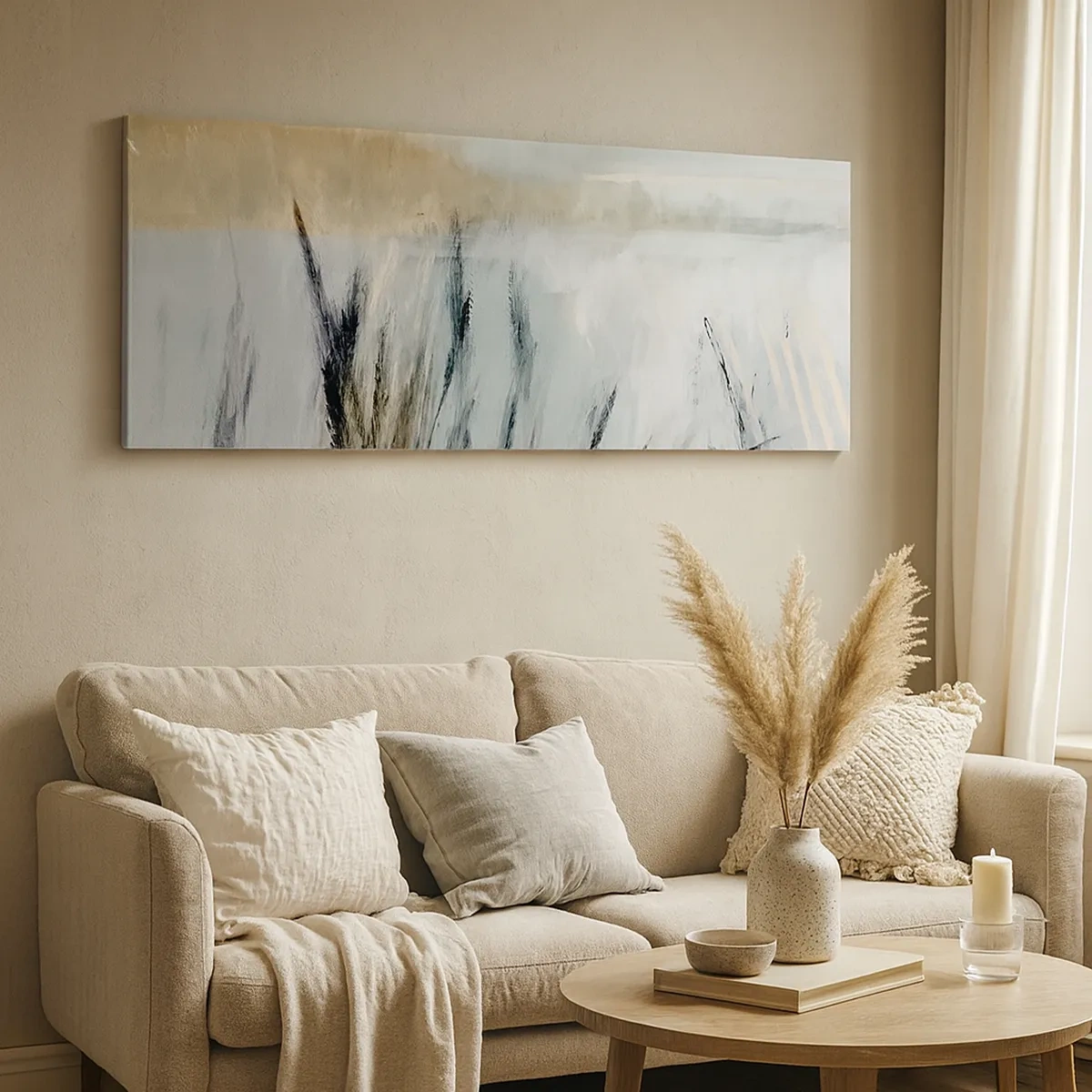 Quadro su tela - Stampe su Tela - Campi d'inverno - 30x30 cm