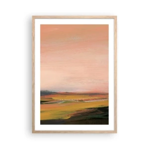 Poster in cornice rovere chiaro - In tonalità di rosa - 50x70 cm